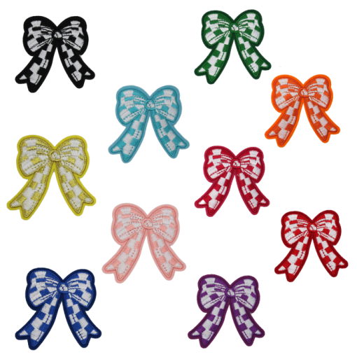 Checkered Bow Patch (Small/Embroidery) - Image 2