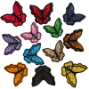 2.8 Inch Colorful Butterfly Patch (Small/Embroidery)