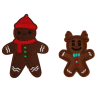 Gingerbread Man Patch (Small/Embroidery)
