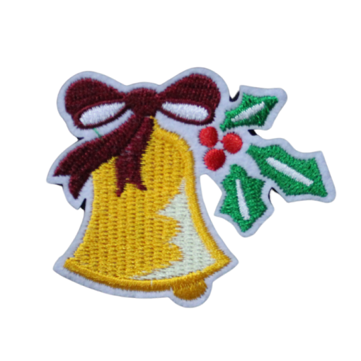 Christmas Yellow Bell Patch (Small/Embroidery)