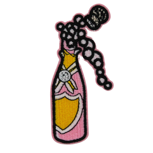 Champagne Bottle Patch (Medium/Embroidery)