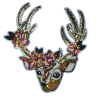 Christmas Reindeer Patch (Large/Sequin)
