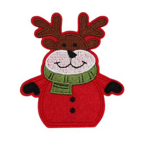 Christmas Reindeer Patch (Small/Embroidery)