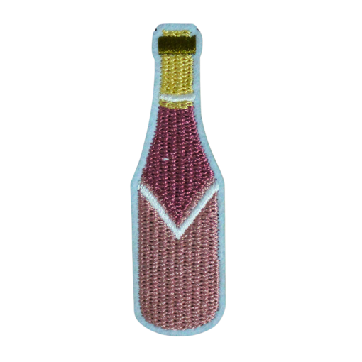 Champagne Bottle Patch (Small/Embroidery) - Image 3