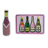 Champagne Bottle Patch (Small/Embroidery)