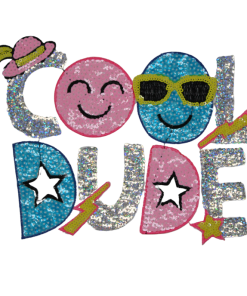 Cool Dude Patch (Large/Sequin)