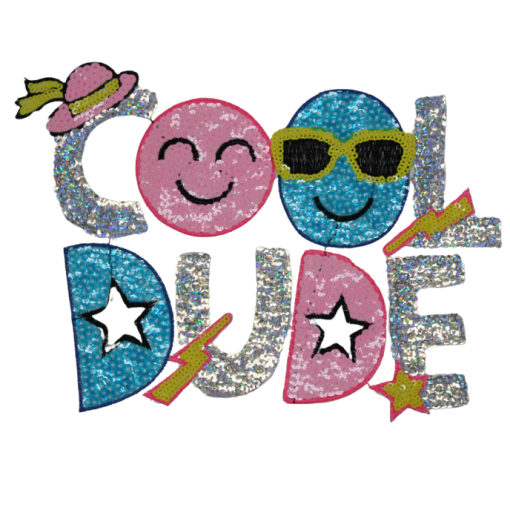 Cool Dude Patch (Large/Sequin)