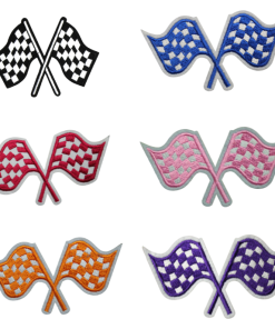 Checkered Racing Flags Patch(Small/Embroidery)