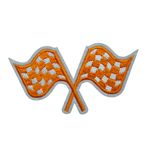 Checkered Racing Flags Patch(Small/Embroidery) - Image 7