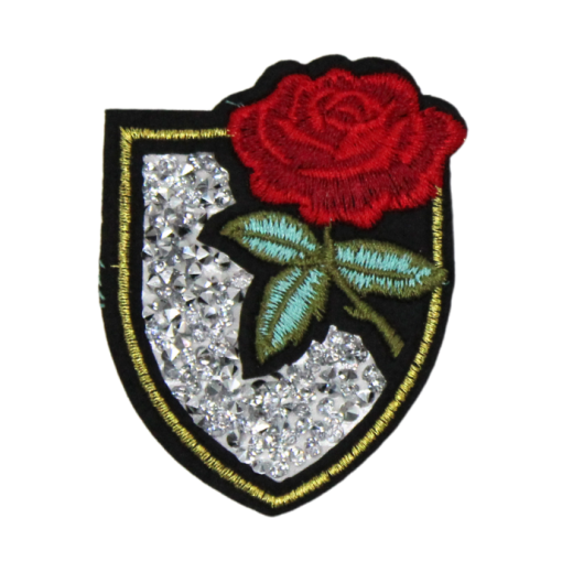 Crystal Rose Badge Patch (Small/Embroidery) - Image 4