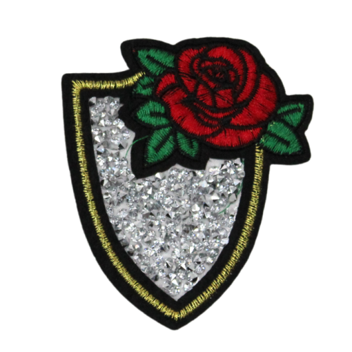 Crystal Rose Badge Patch (Small/Embroidery) - Image 3