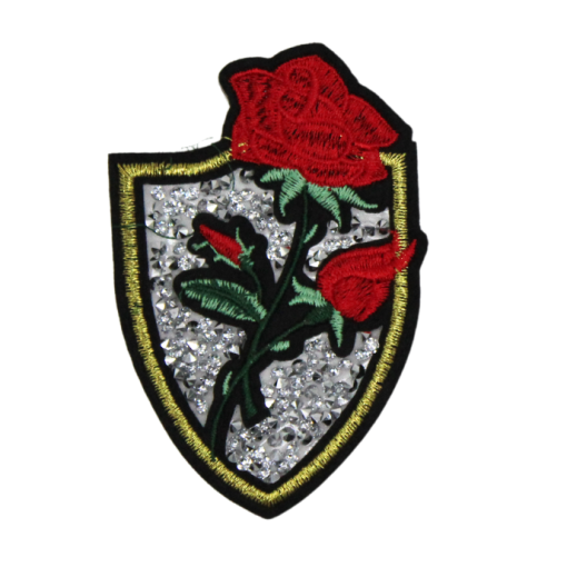 Crystal Rose Badge Patch (Small/Embroidery) - Image 2