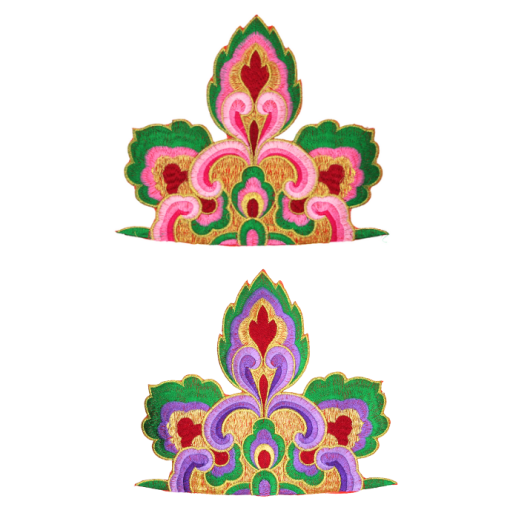 Floral Design Patch (Large/Embroidery)