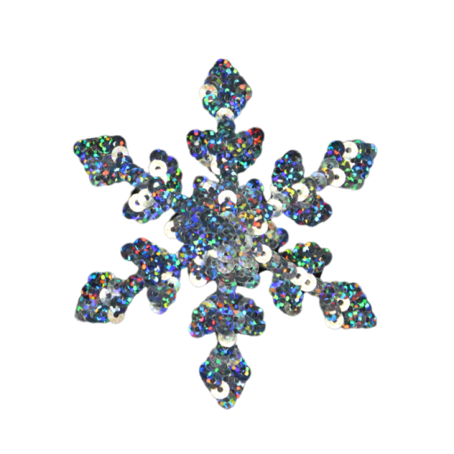 Snowflakes Patch (Small/Sequin) - Image 2