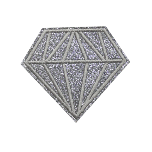 Pink Glitter Diamond Patch (Small/Embroidery) - Image 2