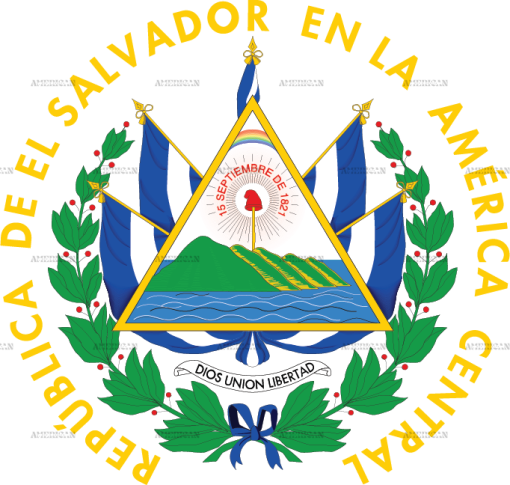El Salvador Crest Dtf Transfer