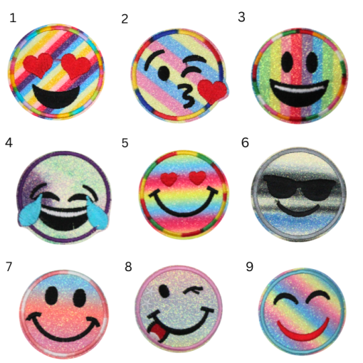 Emoji Glitter Patch