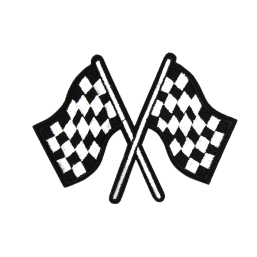 Checkered Racing Flags Patch(Small/Embroidery) - Image 9