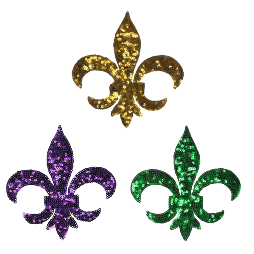 Fleur De Lis Patch (Medium/Sequin)