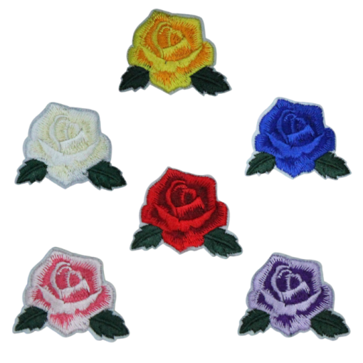Colorful Tiny Roses Patch (Small/Embroidery)