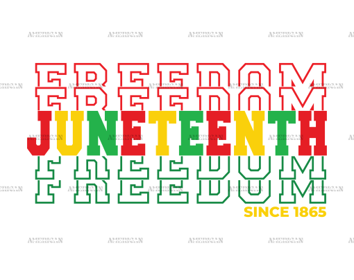 Freedom Juneteenth DTF Transfer