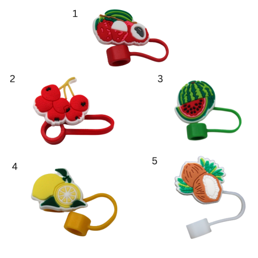 Fruits Straw Toppers