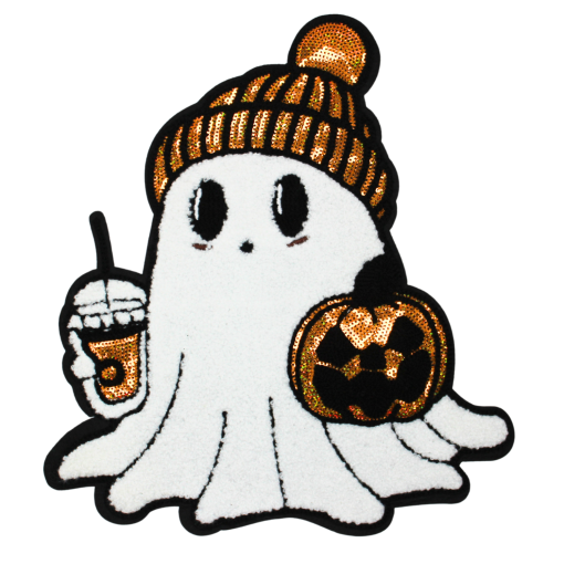 Halloween Ghost Patch (Large/Chenille)