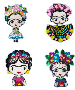 Frida Kahlo Patch (Large/Sequin)