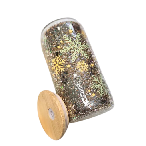 16 Oz Sublimation Snow Globe Glass Can - Image 7