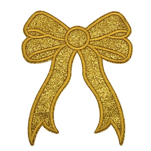 Side Bow Glitter Patch (Medium/Embroidery) - Image 6
