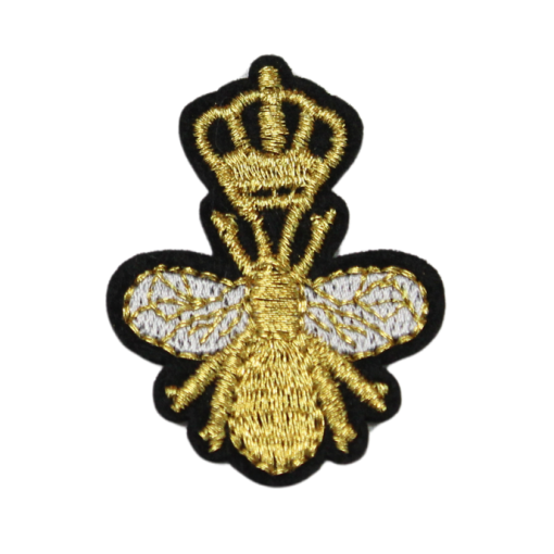 Bee Crown Patch (Small/Embroidery)