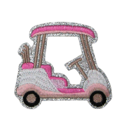 Golf Cart Glitter Patch (Small/Embroidery) - Image 3
