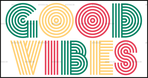 Good vibes-2 DTF Transfer