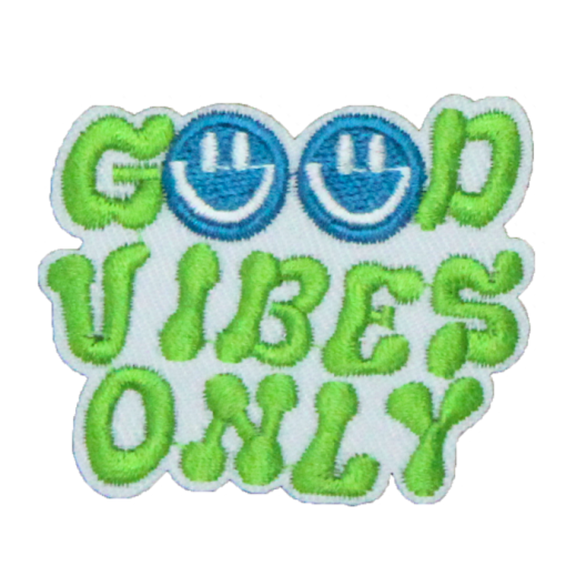 Good Vibes Only Green Patch (Small/Embroidery)