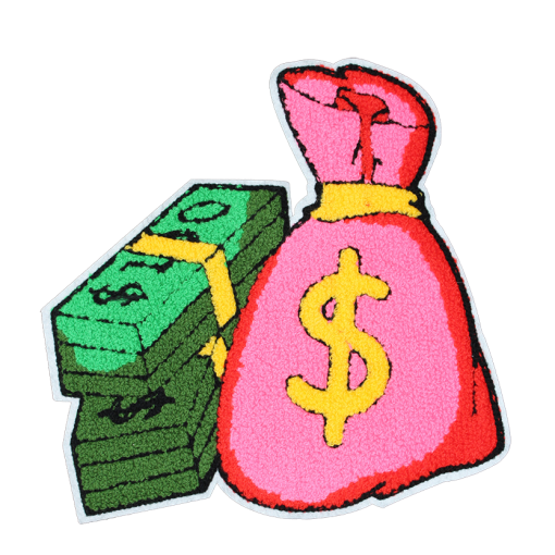 Money Bag Patch (Large/Chenille) - Image 4