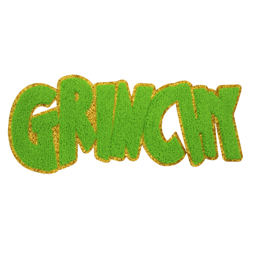 Grinchy Green Patch (Large/Chenille) - Image 3