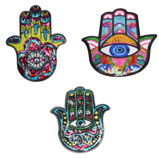 Hand Design Patch (Large/Sequin)