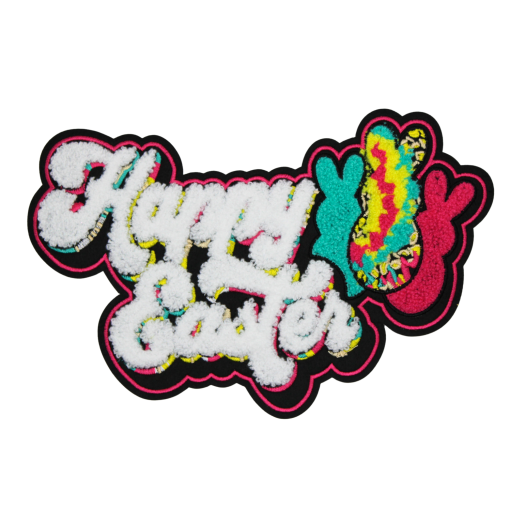 Happy Easter Bunny Patch (Medium/Chenille)