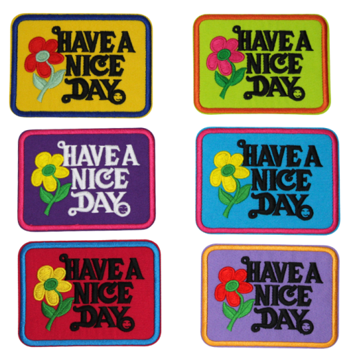 Have A Nice Day Patch (Small/Embroidery)