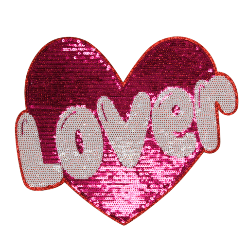 Lover Heart Patch (Large/Sequin)
