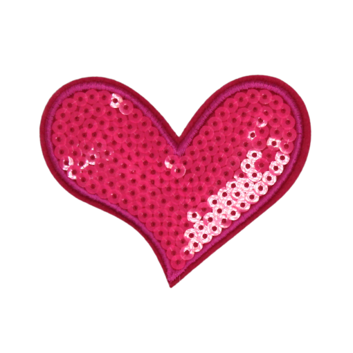Pink Heart Patch (Small/Sequin) - Image 2