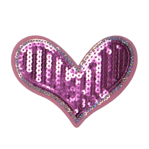 Pink Heart Patch (Small/Sequin) - Image 3