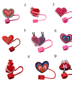 Heart Straw Toppers
