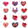 Heart Croc Charms