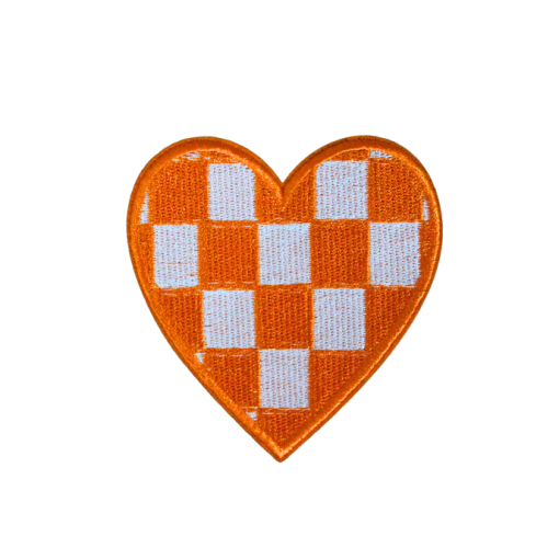 Checkered Heart Patch (Small/Embroidery) - Image 5
