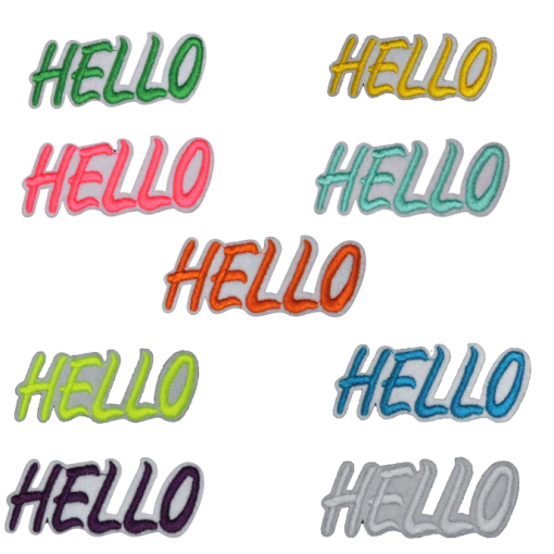 Hello Patch (Small/Embroidery)