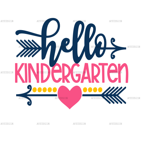 Hello Kindergarten DTF Transfer