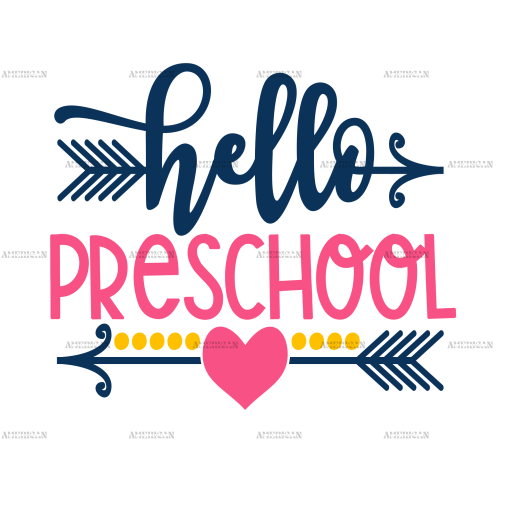 Hello Preschool DTF Transfer