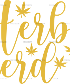 Herb nerd gold DTF Transfer