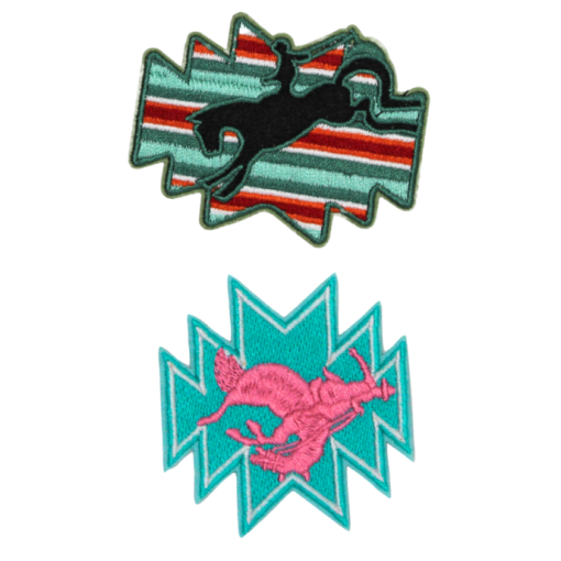 Horse Riding Aztec Patch (Small/Embroidery)